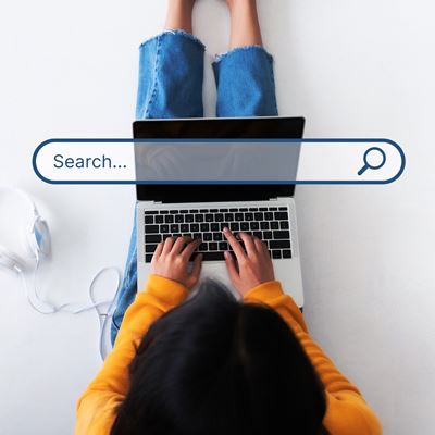 Illustrasjon av nettsøk