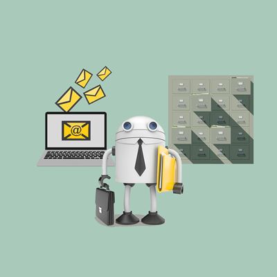 Illustration of digital employee